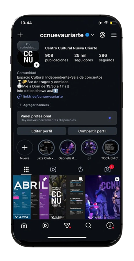 Centro Cultural Nueva Uriarte — contenido digital